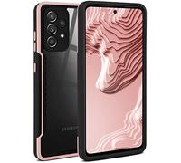 ONEFLOW Vanguard Case Compatibile con Samsung Galaxy A52 / A52s 5G Custodia con Protezione Schermo e Fotocamera, Custodia ibrida in Silicone e TPU Custodia Antiurto Trasparente - Rosa