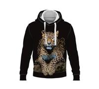 oneforus Leopardo Ghepardo Selvatico Stampato 3D Felpe con Cappuccio Uomini Donne Manica Lunga Pullover Felpa con Cappuccio Autunno Inverno Giacca Tops