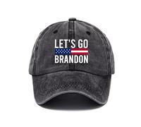 oneforus Let's Go Brandon Berretto da Baseball Divertente Interessante Berretto da Stampa Cappellino Regolabile in Cotone Lavato per Uomo Donna