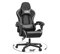 OneGame Gaming Sthul, sedia da ufficio, ergonomica, regolabile in altezza, con schienale alto, cuscino lombare regolabile, 150 KG-200, grigio
