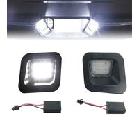 OneGas Gruppo luce targa a LED, montaggio per paraurti posteriore, lente trasparente compatibile con Dodge Ram 1500 2500 3500 2003-2018, 6500 K, bianco 12 V, 2 pezzi