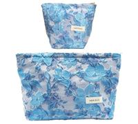 ONEGenug Beauty case donna, Makeup Bag, 2 Trousse per cosmetici, Beauty case da viaggio, Astuccio, Pochette donna trucchi, per donne e ragazze