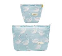 ONEGenug Beauty case donna, Makeup Bag, 2 Trousse per cosmetici, Beauty case da viaggio, Astuccio, Pochette donna trucchi, per donne e ragazze