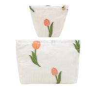 ONEGenug Beauty case donna, Makeup Bag, 2 Trousse per cosmetici, Beauty case da viaggio, Astuccio, Pochette donna trucchi, per donne e ragazze