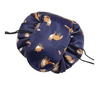 ONEGenug Borsa Cosmetica, Beauty Case Trousse Make Up, Organizzatore a un Passo, Make Up borsa per Le Signore Pigri Blu scuro