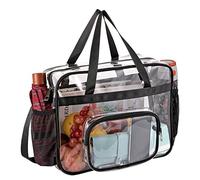 OneGenug Grande Borse a Mano Trasparenti Approvato dallo Stadio, Borsa a Tracolla Trasparente Borsa Chiaro + Tracolla regolabile