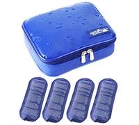 OneGenug Impermeabile Borsa Termica Medicinali Caso di Diabete per Diabete Siringhe, l'insulina e Farmaci (L + 4 Banchisa)