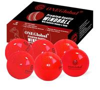 ONEGlobal Premium Windball Soft Cricket Ball | Durable, Embossed Seam, True Bounce & Swing | Wind Ball Cricket Balls for Outdoor & Indoor Practice, Coaching, Garden & Beach Games