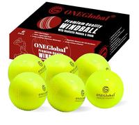 ONEGlobal Premium Windball Soft Cricket Ball | Durable, Embossed Seam, True Bounce & Swing | Wind Ball Cricket Balls for Outdoor & Indoor Practice, Coaching, Garden & Beach Games