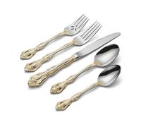 Oneida F100005A Golden Michelangelo 5 Piece Fine Flatware Set Service For 1