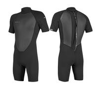 O'NEILL 2026 Uomo Reactor-2 2mm Back Zip Shorty Muta 5041B - Black/Black