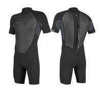 O'NEILL 2026 Uomo Reactor-2 2mm Back Zip Shorty Muta 5041B - Black/Graphite