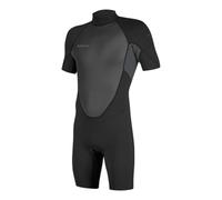 O'NEILL 2026 Uomo Reactor-2 2mm Back Zip Shorty Muta 5041B - Black/Graphite