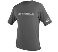 O´neill Wetsuits Basic Skins Short Sleeve Rash Guard Grigio L Uomo