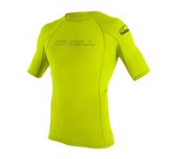 O'Neill Youth Basic Skins Short Sleeve Rash Guard, Vest Unisex-Giovani, Lime, 16