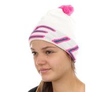 O'Neill Beanie Cappello Invernale a Palloncino Bianco Reissue Maglia Fine Font