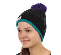 O'Neill Beanie Con Pompon Berretto In Maglia Nero Fodera In Pile Quotidiana