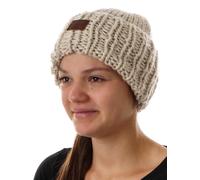 O'neill Berretto di Maglia Cappello Invernale Beige Rosa a Grosse Riscaldamento