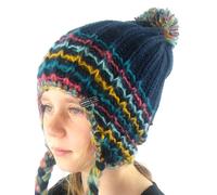 O'Neill Bobble Hat Berretto Beanie Ragazze Peruviano Blau Maglia Cordoncino