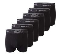 O'Neill - Boxer da uomo, confezione da 6 pezzi, tinta unita, sport, boxer basic, biancheria intima, senza apertura sul davanti, in cotone, nero, rosso, blu, M, L, XL, XXL, L