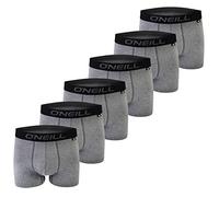 O'Neill Boxer da uomo, tinta unita, sportivi, S, M, L, XL, XXL, 95% cotone, confezione da 8, Antracite (6868p), L