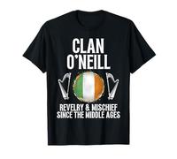 O'Neill Cognome Famiglia Irlandese Clan Celtico Araldico Maglietta