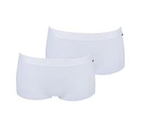 O'Neill Confezione da 2 boxer sportivi da donna, con logo, in cotone, tinta unita, nero, bianco, taglie S, M, L, XL Bianco (1010p). L