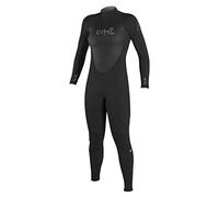 O'Neill Epic 4/3mm Back Zip Full Wetsuit, Muta in Neoprene. Donna, Nero/Nero/Nero, 8/S