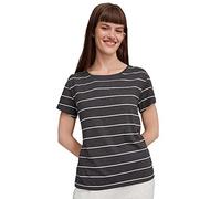 O'NEILL Essential Roundneck Shortsleeve T-Shirt, Casual Logo Rundhalsshirt, Bianco e Nero, L XL Donna