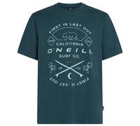 O'NEILL Maglietta blu ciano / bianco, Taglia L