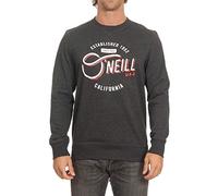 O'NEILL Lm Mugu Cali Crew Felpe da Uomo, Uomo, Felpe, 9P1432, Grigio Scuro Melee., XS