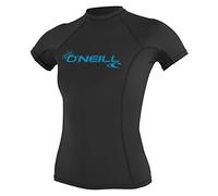 O'Neill Maglia da Snorkeling da Donna Wms Basic Skins S/S Crew, con Protezione UV, Donna, UV Schutz Wms Basic Skins S/S Crew, Nero, XS