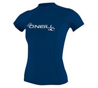 O'Neill Maglia da Snorkeling da Donna Wms Basic Skins S/S Crew, con Protezione UV, Donna, UV Schutz Wms Basic Skins S/S Crew, Mare Profondo, XS