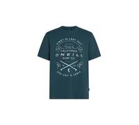 O'NEILL Maglietta blu ciano / bianco Uomo O'NEILL XS blu ciano / bianco