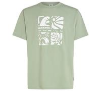O'Neill - Melange Front Print T-Shirt - T-shirt S verde