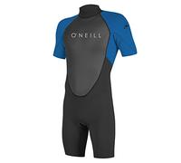 O'Neill Reactor-2 2 mm Back Zip S/S Spring nero/oceano schiuma da nuoto per bambini (10)