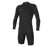 ONeill Muta Corta Shorty Uomo Hammer 2mm Chest Zip - Nero - Easy Stretch Traspirante - Doppio Collo Super sigillato