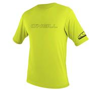 O'Neill Muta Unisex-Gioventù Basic Skins - Maglietta a Maniche Corte da Sole, Ragazzo, Unisex, Rash Vest, 3422-187-8, Lime, 8