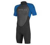 O'Neill Reactor-2 2 mm Back Zip S/S Spring nero/oceano schiuma da nuoto per bambini (16)