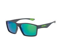 O'Neill ONS-9024 2.0 Occhiali da sole Uomo 108P Grigio Opaco/Verde/Verde Specchio, Grigio
