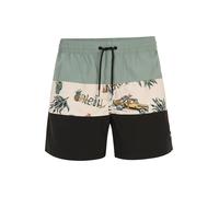 O'NEILL Pantaloncini da bagno 'Mix & Match Cali' beige / giallo / verde / nero Uomo O'NEILL S beige / giallo / verde / nero