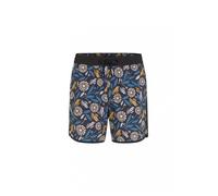 O'NEILL Pantaloncini da surf 'O'Riginals Scallop' blu / giallo / nero / bianco Uomo O'NEILL XS blu / giallo / nero / bianco
