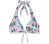 O'Neill PW Sao Mix, Bikini Top Donna, White AOP W/Verde, 4, Coppa C