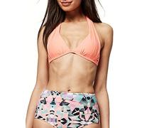 O'Neill PW Sao Mix TOP-2511 Neon PEACH-42B, Bikini Donna, Pesca Fluo, 42B