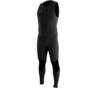 ONeill Reactor II 2MM Muta Neoprene con Cerniera Frontale Lunga John Nera - Easy Stretch - Flatlock - Ginocchiera Krypto