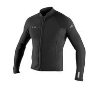 ONeill Reactor II 2MM Neoprene Muta Cappotto con Zip Frontale Cappotto Nero - Protezione Solare UV e proprietà SPF
