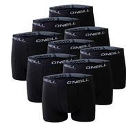 O'Neill Set di 9 boxer da uomo, basic, biancheria intima, con logo, cotone, sport, uomo, nero, grigio, blu, S, M, L, XL, XXL