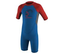 ONeill Toddler Kids Youth Junior Reactor 2MM Zip Posteriore Shorty Muta Ocean Graphite Red - Unisex