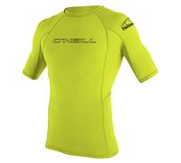 O'Neill UV Schutz Basic Skins S/S Crew, Gilet Rash Uomo, Lime, XL