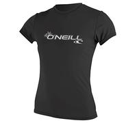 O'Neill Wetsuits Basic Skins S/S Rash Tee Vest, da Donna, Nero, XS